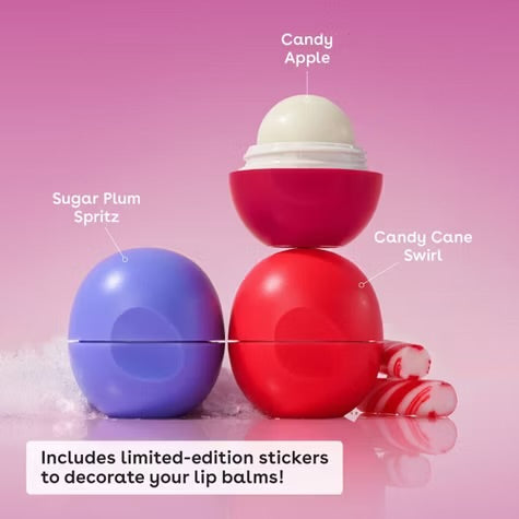 eos Holiday Lip Balm Spheres — 3pk