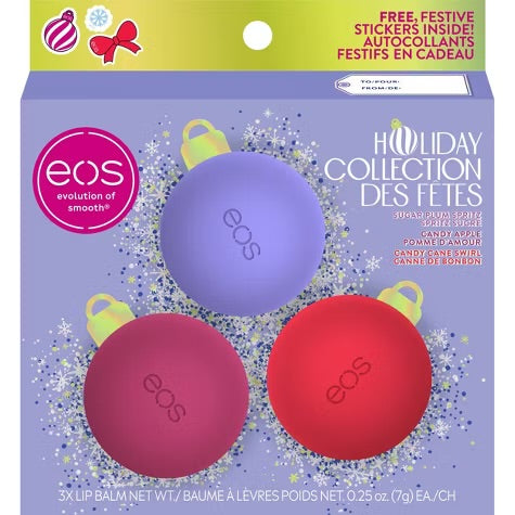 eos Holiday Lip Balm Spheres — 3pk