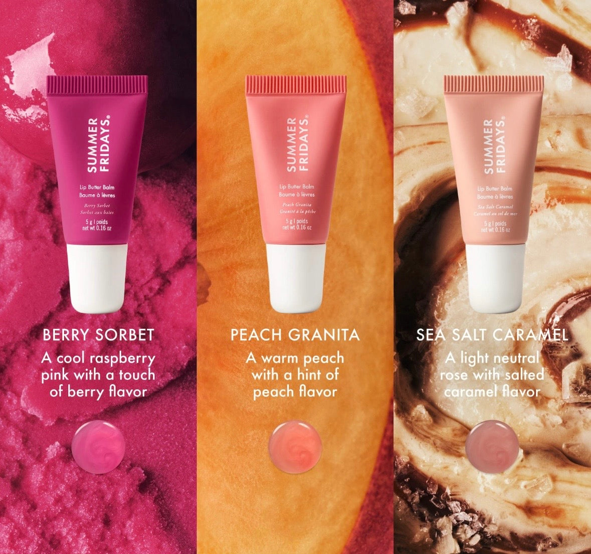 Summer Fridays Sweet Summer Mini Lip Butter Balm Trio Set