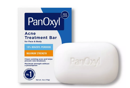 PanOxyl 10% Benzoyl Peroxide Acne Face Cleansing Bar - 4oz